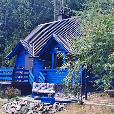 Modry Prywatny W Lesie Z Kominkiem I Widokiem Dom wakacyjny